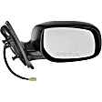 955-1552 Sedan Passenger Side Mirror, Power Adjust, Non-Heated, Power Folding, Black, No Signal Light, No Memory, No Puddle Light, No Auto-Dim, No Blind Spot Feature