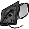 955-1552 Sedan Passenger Side Mirror, Power Adjust, Non-Heated, Power Folding, Black, No Signal Light, No Memory, No Puddle Light, No Auto-Dim, No Blind Spot Feature