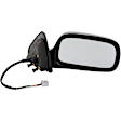 955-1556 Passenger Side Mirror, Power Adjust, Heated, Power Folding, Black, No Signal Light, No Memory, No Puddle Light, No Auto-Dim, No Blind Spot Feature
