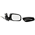 955-1564 Passenger Side Mirror, Power Adjust, Heated, Power Folding, Black, No Signal Light, No Memory, No Puddle Light, No Auto-Dim, No Blind Spot Feature