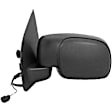 955-1584 Driver Side Mirror, Power Adjust, Heated, Power Folding, Black, No Signal Light, No Memory, No Puddle Light, No Auto-Dim, No Blind Spot Feature