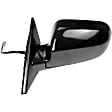 955-158 Sedan Driver Side Mirror, Power Adjust, Non-Heated, Manual Folding, Black, No Signal Light, No Memory, No Puddle Light, No Auto-Dim, No Blind Spot Feature
