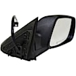 955-1591 Passenger Side Mirror, Power Adjust, Heated, Non-Folding, Black, No Signal Light, No Memory, No Puddle Light, No Auto-Dim, No Blind Spot Feature