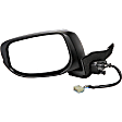 955-1596 Driver Side Mirror, Power Adjust, Heated, Power Folding, Black, No Signal Light, No Memory, No Puddle Light, No Auto-Dim, No Blind Spot Feature