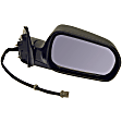 955-159 Sedan Passenger Side Mirror, Power Adjust, Non-Heated, Manual Folding, Black, No Signal Light, No Memory, No Puddle Light, No Auto-Dim, No Blind Spot Feature