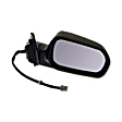 955-159 Sedan Passenger Side Mirror, Power Adjust, Non-Heated, Manual Folding, Black, No Signal Light, No Memory, No Puddle Light, No Auto-Dim, No Blind Spot Feature