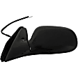 955-160 Driver Side Mirror, Power Adjust, Non-Heated, Manual Folding, Black, No Signal Light, No Memory, No Puddle Light, No Auto-Dim, No Blind Spot Feature