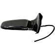 955-160 Driver Side Mirror, Power Adjust, Non-Heated, Manual Folding, Black, No Signal Light, No Memory, No Puddle Light, No Auto-Dim, No Blind Spot Feature