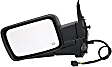 955-1614 Driver Side Mirror, Power Adjust, Heated, Power Folding, Black, No Signal Light, With Memory, No Auto-Dim