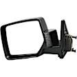 955-1616 Driver Side Mirror, Manual Adjust, Non-Heated, Non-Folding, Black, No Signal Light, No Memory, No Puddle Light, No Auto-Dim, No Blind Spot Feature