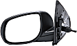 955-1618 Driver Side Mirror, Manual Adjust, Non-Heated, Manual Folding, Black, No Signal Light, Without Memory Recall, No Auto-Dimming
