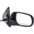 955-1619 Passenger Side Mirror, Manual Adjust, Non-Heated, Manual Folding, Black, No Signal Light, No Memory, No Puddle Light, No Auto-Dim, No Blind Spot Feature