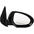 955-1623 Passenger Side Mirror, Power Adjust, Heated, Power Folding, Black, No Signal Light, No Memory, No Puddle Light, No Auto-Dim, No Blind Spot Feature
