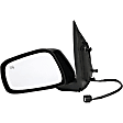 955-1638 Driver Side Mirror, Power Adjust, Heated, Manual Folding, Black, No Signal Light, No Memory, No Puddle Light, No Auto-Dim, No Blind Spot Feature