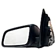 955-1642 Driver Side Mirror, Power Adjust, Non-Heated, Manual Folding, Black, No Signal Light, No Memory, No Puddle Light, No Auto-Dim, No Blind Spot Feature