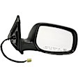955-1657 Passenger Side Mirror, Power Adjust, Heated, Power Folding, Black, No Signal Light, No Memory, No Puddle Light, No Auto-Dim, No Blind Spot Feature