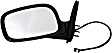 955-1662 Driver Side Mirror, Power Adjust, Non-Heated, Power Folding, Black, No Signal Light, No Memory, No Auto-Dim