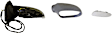 955-1673 Passenger Side Mirror, Power Adjust, Heated, Power Folding, Black, In-housing Signal Light, No Memory, No Auto-Dim