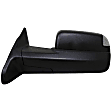 955-1676 Driver Side Towing Mirror, Power Adjust, Heated, Manual Folding, Black, No Signal Light, Without Memory Recall, With Puddle Light, No Auto-Dimming, With Blind Spot Glass