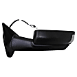 955-1676 Driver Side Towing Mirror, Power Adjust, Heated, Manual Folding, Black, No Signal Light, Without Memory Recall, With Puddle Light, No Auto-Dimming, With Blind Spot Glass
