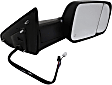 955-1677 Passenger Side Mirror, Power Adjust, Heated, Power Folding, Black, No Signal Light, No Memory, No Puddle Light, No Auto-Dim, With Blind Spot Detection in Glass
