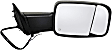 955-1677 Passenger Side Mirror, Power Adjust, Heated, Power Folding, Black, No Signal Light, No Memory, No Puddle Light, No Auto-Dim, With Blind Spot Detection in Glass
