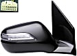 955-1686 Passenger Side Mirror, Power Adjust, Heated, Power Folding, Black, In-housing Signal Light, With Memory, No Auto-Dim