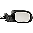 955-1688 Passenger Side Mirror, Power Adjust, Heated, Manual Folding, Black, In-housing Signal Light, With Memory, No Puddle Light, No Auto-Dim, No Blind Spot Feature