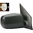955-1699 Passenger Side Mirror, Power Adjust, Heated, Manual Folding, Black, No Signal Light, No Memory, No Puddle Light, No Auto-Dim, No Blind Spot Feature