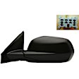 955-1706 Driver Side Mirror, Power Adjust, Heated, Manual Folding, Black, No Signal Light, No Memory, No Puddle Light, No Auto-Dim, No Blind Spot Feature