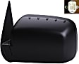 955-1714 Driver Side Mirror, Power Adjust, Non-Heated, Power Folding, Black, No Signal Light, No Memory, No Auto-Dim