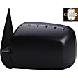 955-1716 Driver Side Mirror, Power Adjust, Heated, Manual Folding, Black, No Signal Light, No Memory, No Puddle Light, No Auto-Dim, No Blind Spot Feature