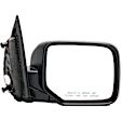 955-1721 Passenger Side Mirror, Power Adjust, Heated, Manual Folding, Black, No Signal Light, No Memory, No Puddle Light, No Auto-Dim, No Blind Spot Feature