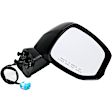 955-1729 Passenger Side Mirror, Power Adjust, Heated, Power Folding, Black, No Signal Light, No Memory, No Puddle Light, No Auto-Dim, No Blind Spot Feature