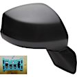 955-1729 Passenger Side Mirror, Power Adjust, Heated, Power Folding, Black, No Signal Light, No Memory, No Puddle Light, No Auto-Dim, No Blind Spot Feature