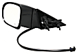1995 Buick Roadmaster - Driver Side Mirror, Power Adjust, Non-Heated, Black, Non-Folding, No Signal Light, No Blind Spot Feature, No Memory, No Puddle Light, No Auto-Dim