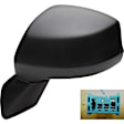 955-1730 Driver Side Mirror, Power Adjust, Heated, Power Folding, Black, No Signal Light, No Memory, No Puddle Light, No Auto-Dim, No Blind Spot Feature