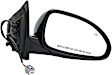 955-1732 Passenger Side Mirror, Power Adjust, Heated, Power Folding, Black, In-housing Signal Light, No Memory, No Auto-Dim
