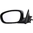 955-1736 Driver Side Mirror, Power Adjust, Heated, Non-Folding, Black, No Signal Light, No Memory, No Puddle Light, No Auto-Dim, No Blind Spot Feature