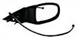 955-173 Passenger Side Mirror, Power Adjust, Non-Heated, Non-Folding, Black, No Signal Light, No Memory, No Puddle Light, No Auto-Dim, No Blind Spot Feature