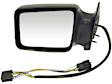 955-174 Driver Side Mirror, Power Adjust, Non-Heated, Power Folding, Black, No Signal Light, Without Memory Recall, No Auto-Dimming