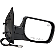 2004 Nissan Pathfinder Armada - Passenger Side Mirror,  With Power Folding Mirrors, Power Adjust, Non-Heated, Chrome, Manual Folding, No Signal Light, No Blind Spot Feature, With Memory, No Puddle Light, No Auto-Dim