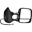 955-1754 Passenger Side Mirror, Power Adjust, Heated, Manual Folding, Black and Chrome, No Signal Light, No Memory, No Puddle Light, No Auto-Dim, With Blind Spot Glass