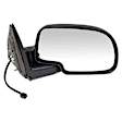 955-1757 Driver Side Mirror, Power Adjust, Heated, Power Folding, Black, No Signal Light, No Memory, No Puddle Light, No Auto-Dim, With Blind Spot Detection in Glass