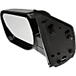 955-1762 Driver Side Mirror, Manual Adjust, Non-Heated, Non-Folding, Black, No Signal Light, No Memory, No Puddle Light, No Auto-Dim, No Blind Spot Feature