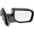 955-1763 Passenger Side Mirror, Manual Adjust, Non-Heated, Manual Folding, Black, No Signal Light, No Memory, No Puddle Light, No Auto-Dim, No Blind Spot Feature