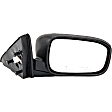 955-1782 Sedan Passenger Side Mirror, Power Adjust, Heated, Power Folding, Black, No Signal Light, No Memory, No Puddle Light, No Auto-Dim, No Blind Spot Feature