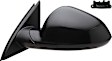 955-1785 Driver Side Mirror, Power Adjust, Heated, Power Folding, Black, No Signal Light, No Memory, No Auto-Dim