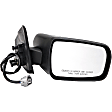 955-1788 Passenger Side Mirror, Power Adjust, Heated, Manual Folding, Black, No Signal Light, Without Memory Recall, No Puddle Light, No Auto-Dimming, No Blind Spot Feature