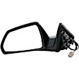955-1793 Driver Side Mirror, Power Adjust, Heated, Power Folding, Black, No Signal Light, Without Memory Recall, No Puddle Light, No Auto-Dimming, No Blind Spot Feature
